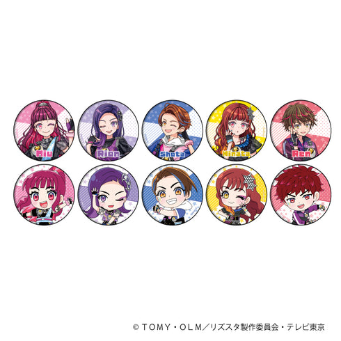『リズスタ -Top of Artists!-』缶バッジ 01/BOX(全10種)